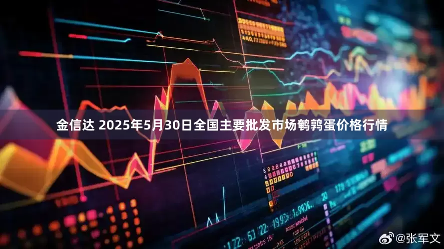 金信达 2025年5月30日全国主要批发市场鹌鹑蛋价格行情
